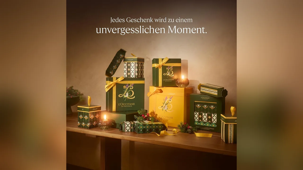 Die festlichen Verpackungen machen den Kalender auch zur Deko.
